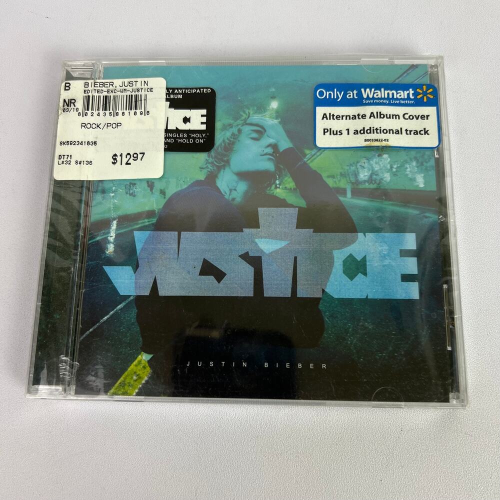 Justin Bieber Justice CD Special 17 Track Holy Lonely Hold On Peaches New Sealed